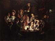Joseph Wright The Experiment with the Aipump (mk22) oil painting on canvas